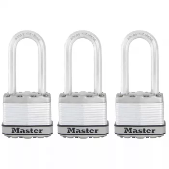 MASTER LOCK M1EURTRILHCC Pakabinama spyna 45 mm laminuotas plienas 3 vnt. rinkinys su 51 mm kilpa