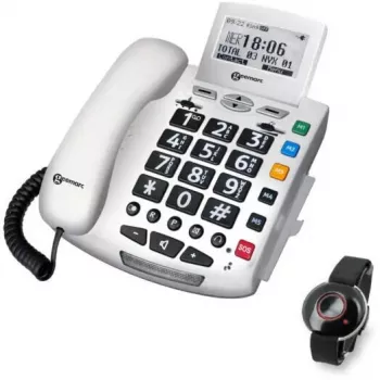 Stacionarus pagalbos telefonas Geemarc SERENITIES su balsiniu pranešimu