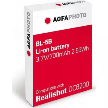 Įkraunama fotoaparato baterija AgfaPhoto BL-5B (pakaitalas BL-5B) 3,7 V