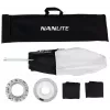 Šviesos modifikatorius Nanlite LT-FZ60 sidabrinis baltas 45 cm skersmens