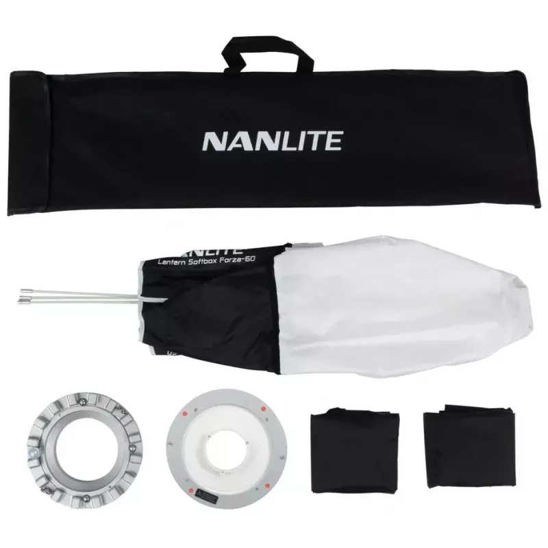Šviesos modifikatorius Nanlite LT-FZ60 sidabrinis baltas 45 cm skersmens