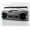 Nešiojamas kasečių grotuvas Soundmaster SRR80TI su DAB+ ir FM, LCD ekranu, 3 W RMS, 3,5 mm ausinėmis, baterija/230 V