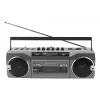 Nešiojamas kasečių grotuvas Soundmaster SRR80TI su DAB+ ir FM, LCD ekranu, 3 W RMS, 3,5 mm ausinėmis, baterija/230 V