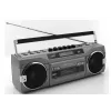 Nešiojamas kasečių grotuvas Soundmaster SRR80TI su DAB+ ir FM, LCD ekranu, 3 W RMS, 3,5 mm ausinėmis, baterija/230 V