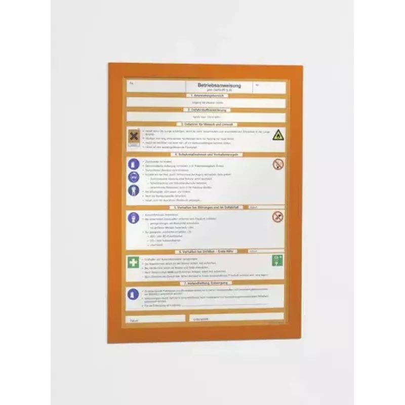 Rėmelis magnetinis Durable DURAFRAME A4 Oranžinis