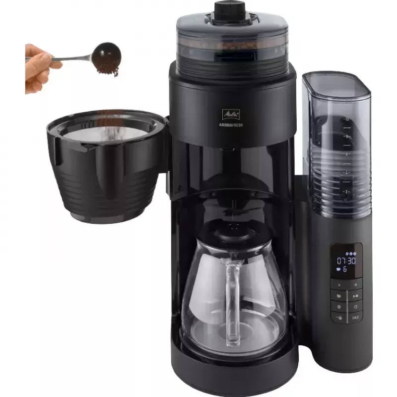 Lašelinis kavos virimo aparatas Melitta AromaFresh X, 1,25 l, juodas