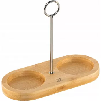 PEUGEOT padėklas PEUGEOT Linea druskos ir pipirų malūnėliui – bambukinis 17 cm, natūrali apdaila