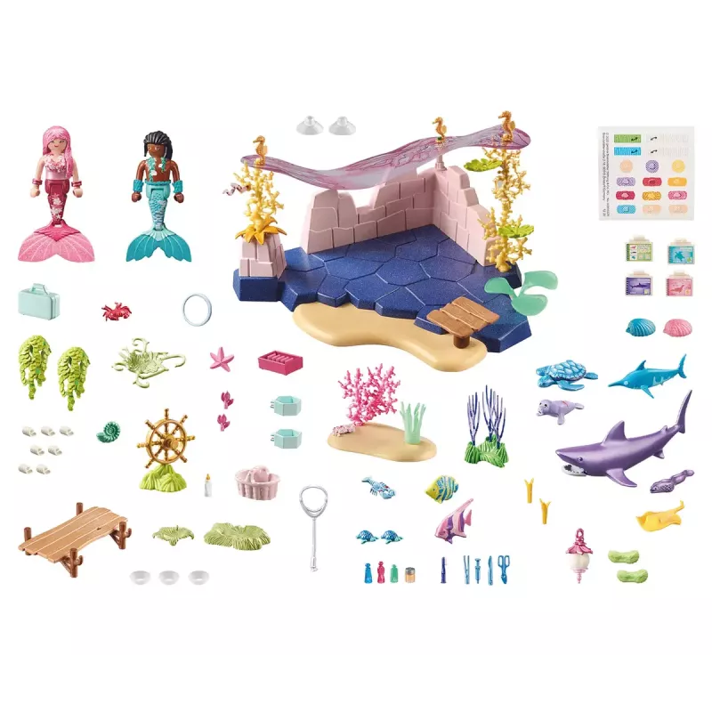 PLAYMOBIL Princess 71499 Undinės rūpinasi jūros gyvūnais – veiksmo nuotykių rinkinys