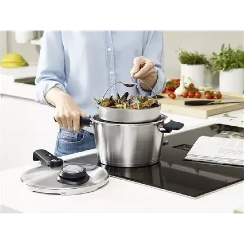 Slėginė viryklė Fissler Vitavit Premium 6 L nerūdijančio plieno, indukcinė