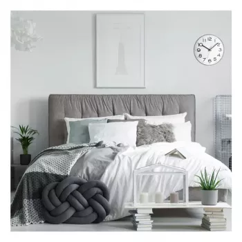 Kvarcinis laikrodis TFA-Dostmann 60.3017 Circle Grey White sieninis / stalinis