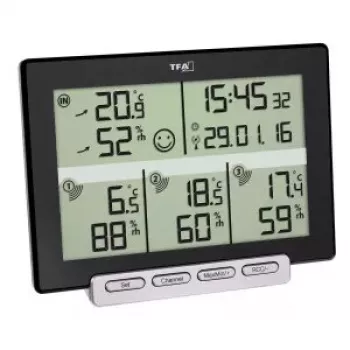 Temperatūros siųstuvas tfa dostmann MULTI-SENS 0–50 °C lauko, 1,5V baterija, 120×157×42 mm