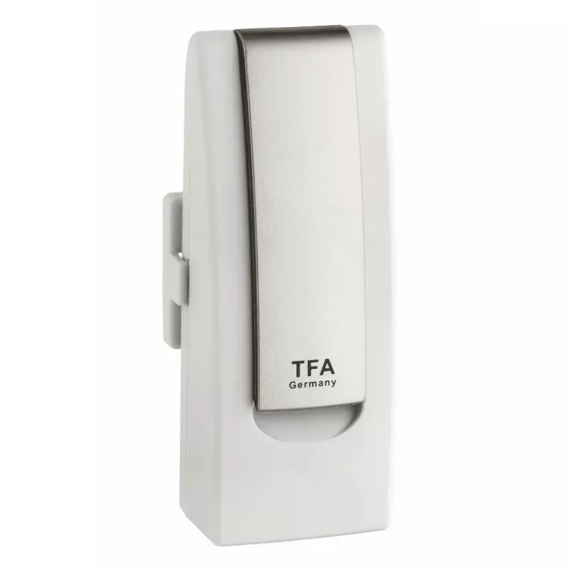 TFA Dostmann WeatherHub OBSERVER belaidis temperatūros ir drėgmės jutiklis, Wi‑Fi, AC / AA baterija, 40×28×104 mm