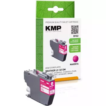 Kasetė KMP Brother LC-3213M rausvai raudona (magenta)
