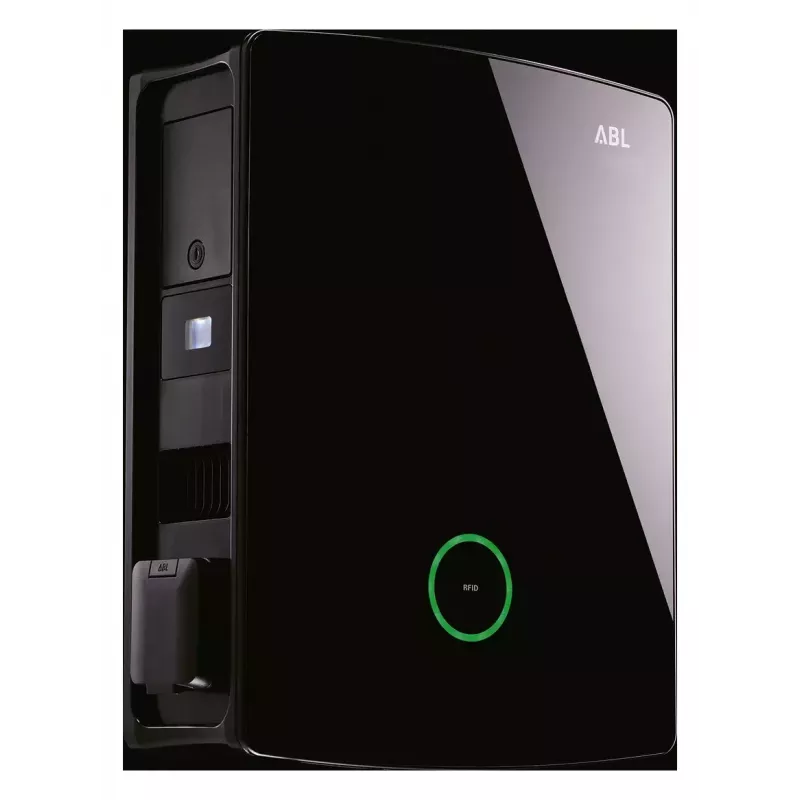 ABL eM4 Twin Black sieninis elektromobilių kroviklis, 22 kW, 2x Type 2, lauko