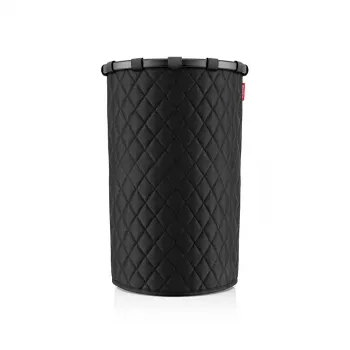 Reisenthel homebasket L Black – aliumininis rėmas, poliesterio korpusas, 400x400x610 mm