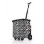 Reisenthel carrycruiser Black White 40L aliuminio poliesterio kelioninis krepšys ant ratukų