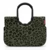 Reisenthel loopshopper L krepšys — 25 L, 460×250 mm, aliuminio rėmas, juoda/ruda