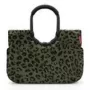 Reisenthel loopshopper L krepšys — 25 L, 460×250 mm, aliuminio rėmas, juoda/ruda