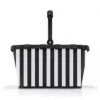 Reisenthel carrybag Black/White – sulankstomas prekių krepšys su aliuminio rėmu, 22 L, 480×280 mm
