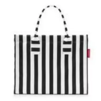 Krepšys Reisenthel Daily Shopper – juoda/balta, poliesteris, 14 L, 420×170 mm