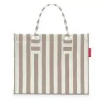 Reisenthel Daily Shopper – medžiaginė rankinė, poliesteris, 14 L, 420×170 mm, smėlio/baltos spalvos