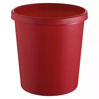 Šiukšlių konteineris apvalus plastikinis raudonas Helit H6105825