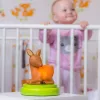 ANSMANN baby night-light 1800-0059 LED naktinė lemputė, geltona šviesa, baterijos AA ×3, 119×119×137 mm, ruda/žalia