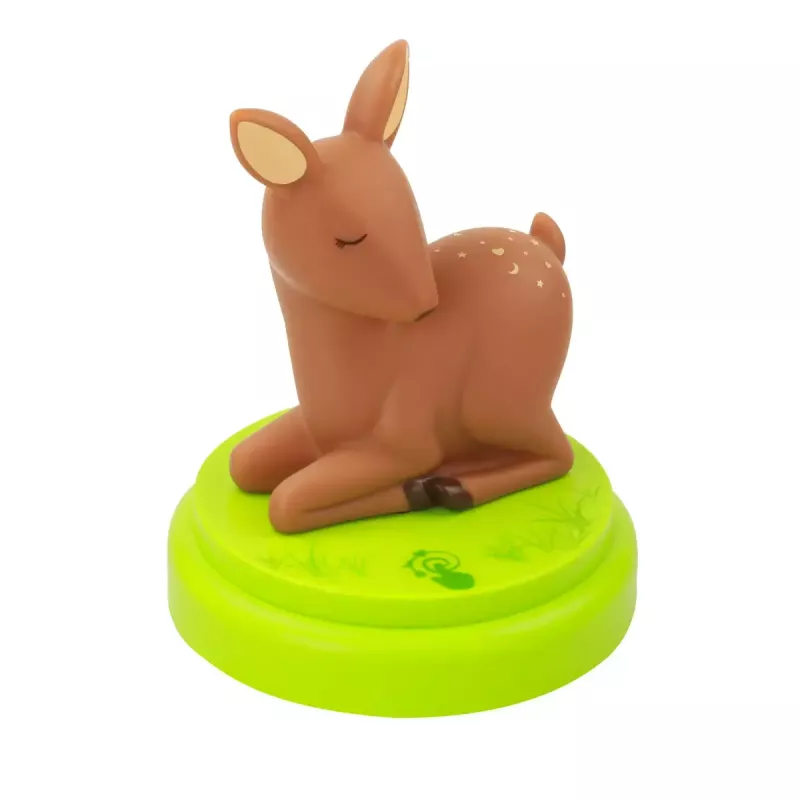 ANSMANN baby night-light 1800-0059 LED naktinė lemputė, geltona šviesa, baterijos AA ×3, 119×119×137 mm, ruda/žalia