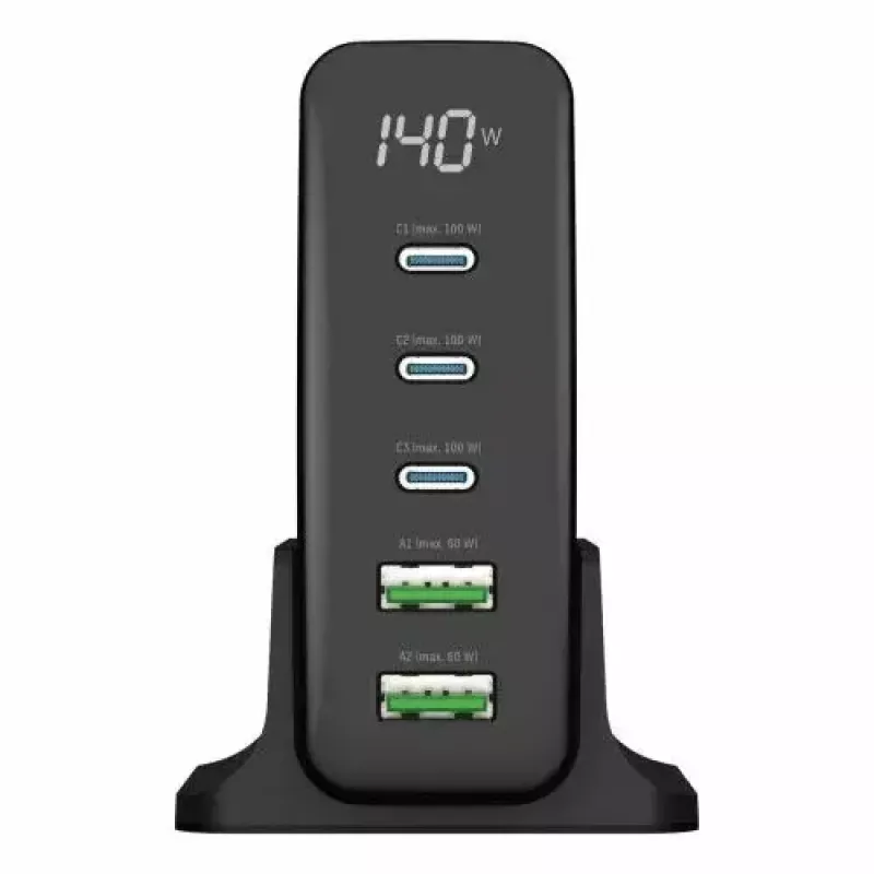 Įkroviklis ANSMANN DC5140PD Universal Black USB Greitasis Įkrovimas