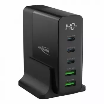 Įkroviklis ANSMANN DC5140PD Universal Black USB Greitasis Įkrovimas
