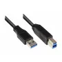 USB kabelis Alcasa 2710-S002 USB 3.2 Gen 1 0,2 m juodas