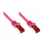 Tinklo kabelis Alcasa CAT6 S/FTP 25 m Magenta