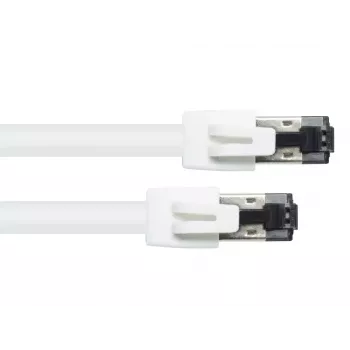Tinklo kabelis Alcasa 8080-050W Baltas 5m Cat8.1 S/FTP