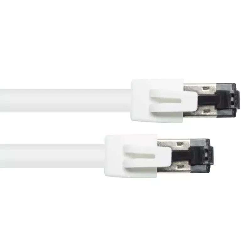 Tinklo kabelis Alcasa 8080-050W Baltas 5m Cat8.1 S/FTP