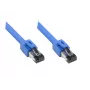 Tinklo kabelis Alcasa 8080-075B mėlynas 7,5 m Cat8.1 S/FTP