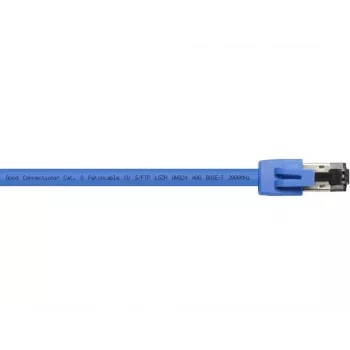 Tinklo kabelis Alcasa 8080-100B 10m Cat8.1 S/FTP Mėlynas