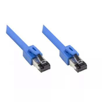 Tinklo kabelis Alcasa 8080-100B 10m Cat8.1 S/FTP Mėlynas