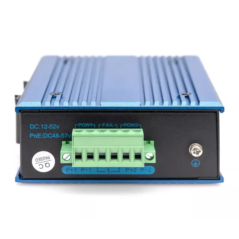 Digitus DN-651131 4 prievadų Fast Ethernet PoE pramoninis nevaldomas jungiklis su 1 SFP kylančiąja jungtimi