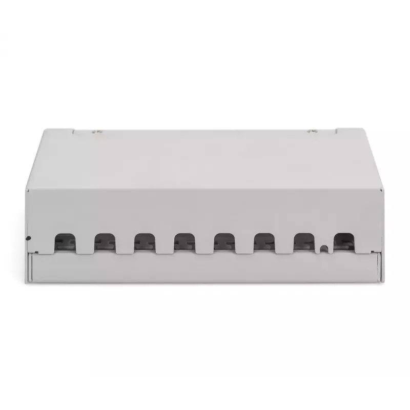 Patch panel DIGITUS Desktop modular tuščias, ekranuotas, 8 prievadų, plieninis, pilkas, montuojamas ant sienos