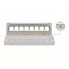 Patch panel DIGITUS Desktop modular tuščias, ekranuotas, 8 prievadų, plieninis, pilkas, montuojamas ant sienos