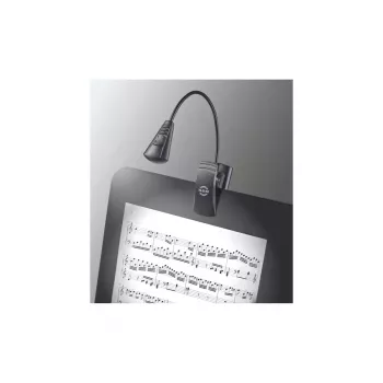 LED muzikinis šviestuvas König & Meyer 12241 juodas, baterijomis maitinamas