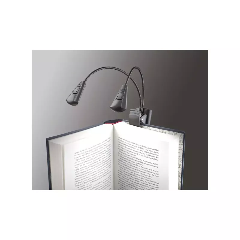 LED muzikinis stovo šviestuvas König & Meyer 12243 juodas, baterijomis maitinamas