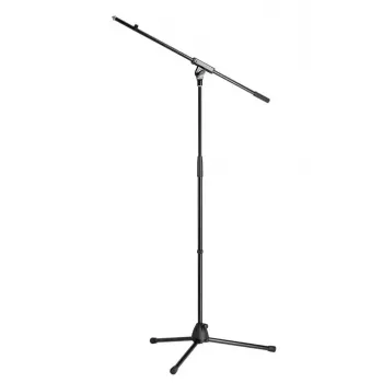 Mikrofono stovas König & Meyer 27105 juodas, aukštis 1600 mm, svoris 2.32 kg