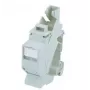 RJ-45 lizdo modulis Telegärtner J00023A0206, Cat.6A, T568B, šviesiai pilkas (RAL 7035), montavimui ant TH35 DIN bėgelio
