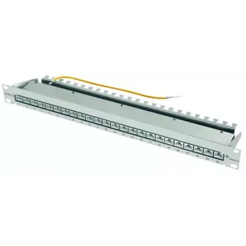 Patch Panel Telegärtner J02023A0052 24 prievadų, ekranuotas RJ45, šviesiai pilkas (RAL 7035)