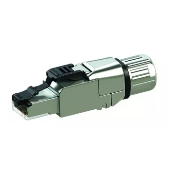 RJ-45 jungtis Telegärtner J00026A5001 — sidabrinė, skirta Cat6a kabeliams