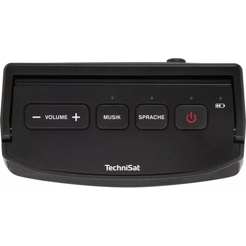 Nešiojamas stereofoninis garsiakalbis TECHNISAT ISIBOX 1 – 4 W RMS, laidinis ir belaidis, įmontuota baterija, USB-C, juodas