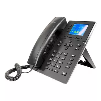 IP telefonas AGFEO T 17 SIP – 3 eilučių LCD, PoE, 320x240, 1000 kontaktų telefono knyga, juodas