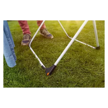 Ant grindų statomas džiovintuvas VILEDA Doble 157246 — aliuminis ir plienas, 22 m džiovinimo erdvė, sulankstomas, 209 cm ilgis