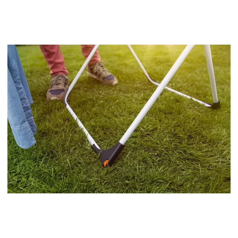 Ant grindų statomas džiovintuvas VILEDA Doble 157246 — aliuminis ir plienas, 22 m džiovinimo erdvė, sulankstomas, 209 cm ilgis